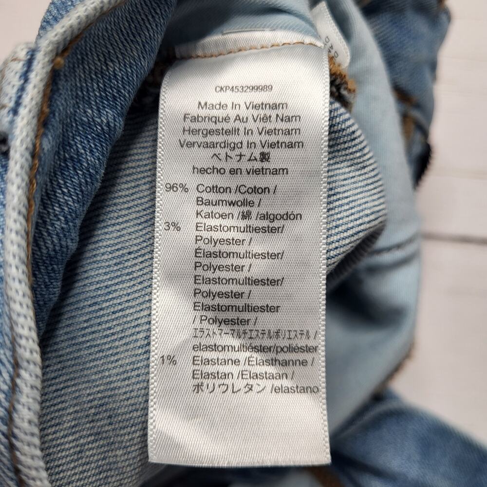 Madewell Petite Perfect Vintage Jeans Worn In Ripped Distressed Raw Hem 26P - Picture 12 of 12